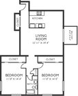2BR/1BA