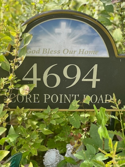Address of House - 4694 Core Point Rd