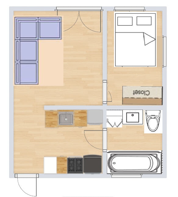 very ROUGH sketch of floor plan - 10769 Redmont Ave