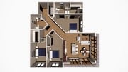 3 Bedroom West Corner