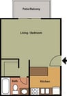 Plano de planta de estudio en Thornbridge