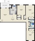3 BR/ 1.5 BA (Style M2) | 1060 sq ft
