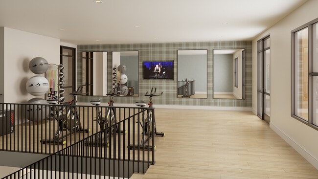 Gimnasio con espacio flexible y sala de bicicletas - Presidium Valley View