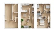 3 BEDROOM 1.5 BATHROOM. 2500 SQ. FT.