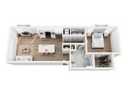 A3A floor plan The Water Tower District at Schilling Farms