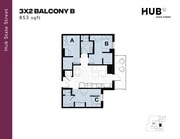 3x2 Balcony B 2-16
