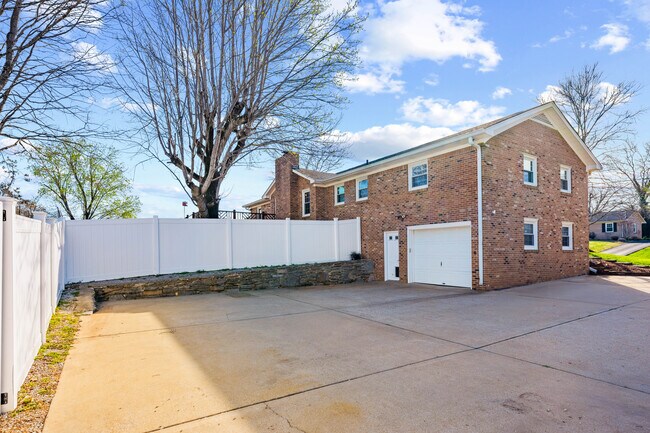 Driveway and garage door