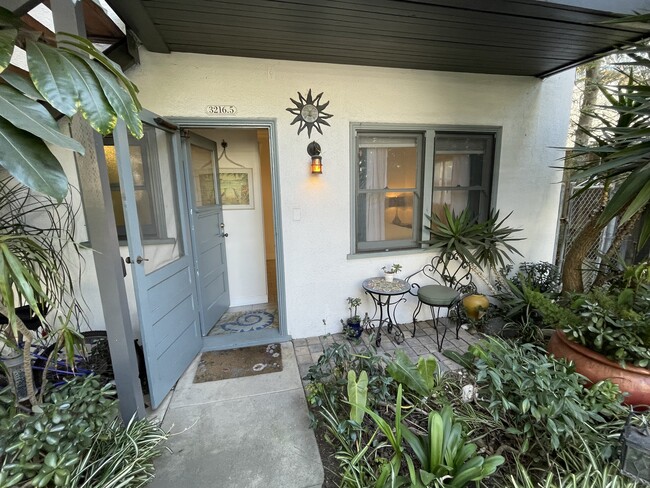 Front door and Patio - 3216 E 2nd St Apartments Unit Lower