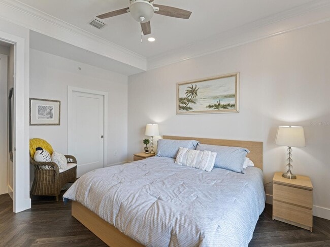 Main bedroom. King bed - 750 N Tamiami Trl Unit Gorgeous Penthouse