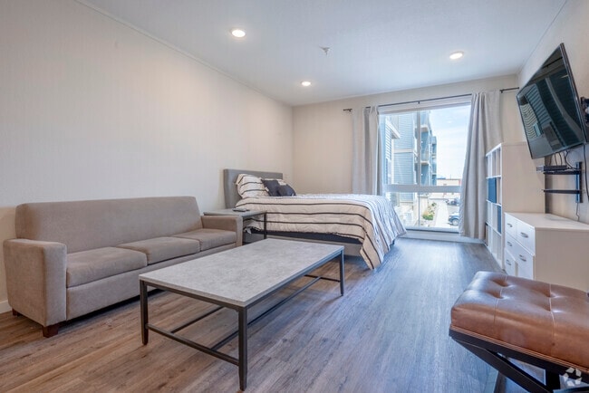 0BR, 1BA - 490SF - Sala de estar - Lake Park Apartments