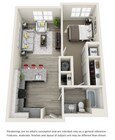 1A- 673 sqft
