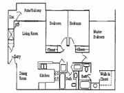 3BR/2BA