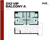 2x2 VIP Balcony A
