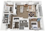 B5 floor plan Rivette Tower