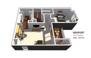 Una habitación / Un baño