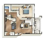 Ridgecrest_1Bed_1Bath_642 Sq Ft