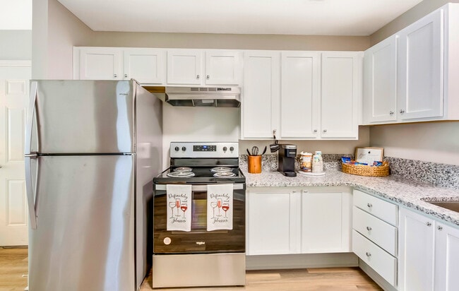 Newly Renovated Kitchen at Oak Pointe Apartments in Burlington, NC
