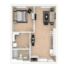 1 dormitorio / 1 baño A5 727 pies cuadrados