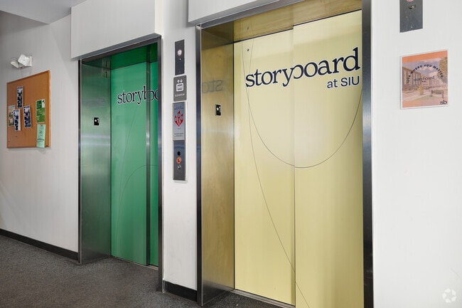 Elevator Entrance - Storyboard at SIU