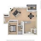 1x1S: Beds - 1: Baths - 1: SqFt Range - 848 to 848