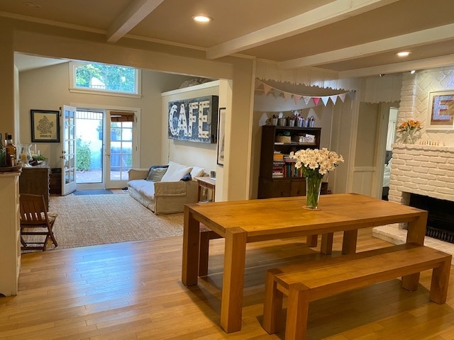Dining thru sitting room