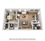 1 Bedroom | 1 Bath | 812 SF