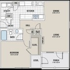 1BR/1BA