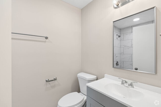 2BR, 1BA - 1,020SF - Primary Bathroom