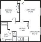 1 BR/1 BA Lakeview
