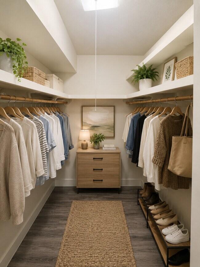 Over-sized walk in closet