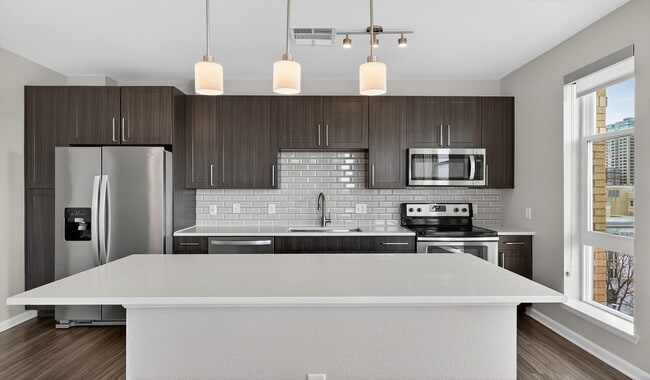 Enjoy sleek finishes and thoughtful details in your modern kitchen.