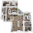 C3 floor plan Rivette Tower