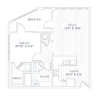 A6R floor plan Presley Uptown