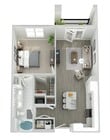 A1B floor plan The Peak at Nichols Plaza