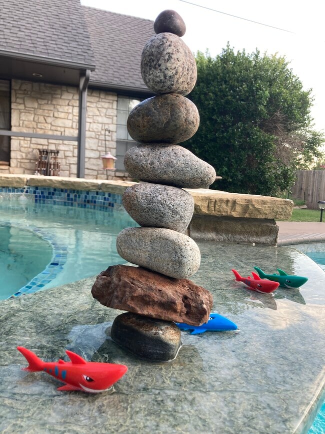 Pook stone sculpture - 1916 Nighthawk Dr