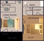 1 Bedroom 1 Bath