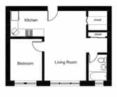 1BR/1BA