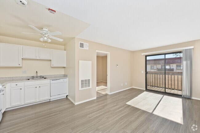 1BR, 1 BA - 464SF - Living Room