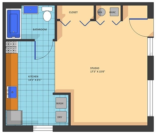 Studio - Patuxent - Studio (655 sf)