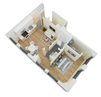 1 Bedroom, 1 Bath- F