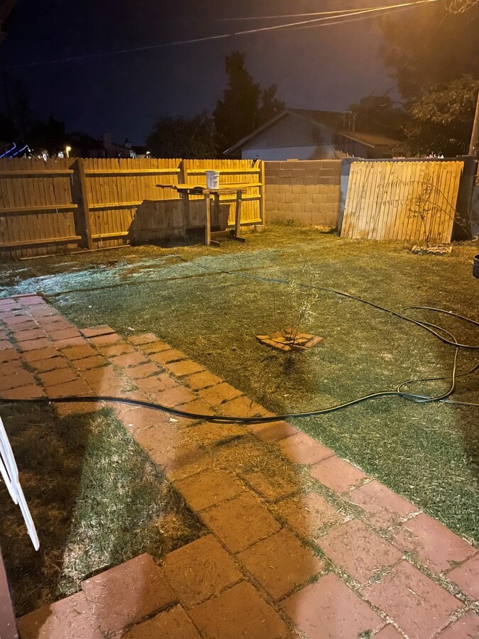 Backyard of Apt C - 1149 N April Cir Unit C