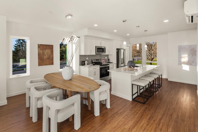 Spacious layout with modern finishes