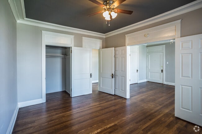 2 BR, 1 BA - 950 SF - 1st Bedroom - The Broadmoor Apartments
