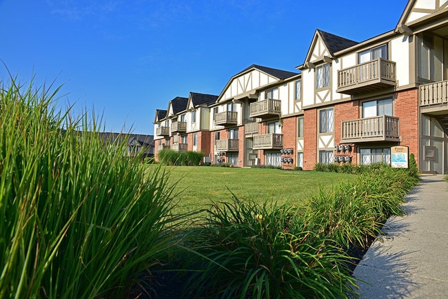 Beautiful Green Spaces surround each building.