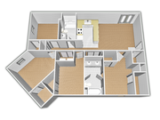 4 bed, 2 bath