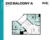 2x2 Balcony A