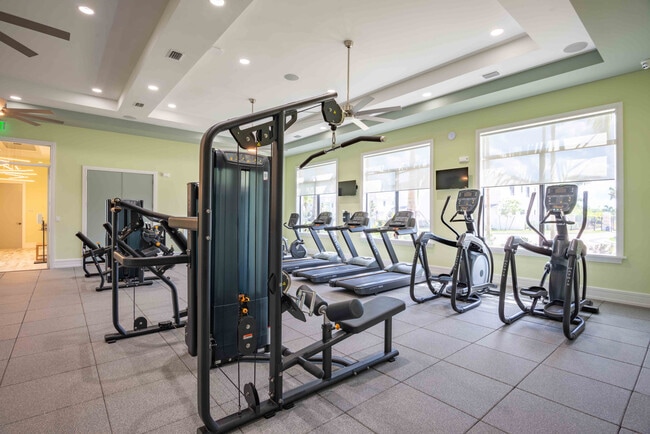 Fitness Center with natural lighting - Catalina at Miramar