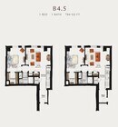 B4.5 | 1 Bed 1 Bath 784 square feet