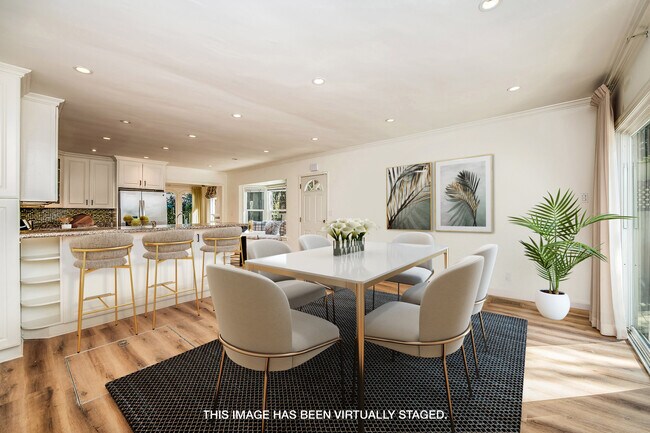 Dining room virtually staged - 6630 Moore Dr