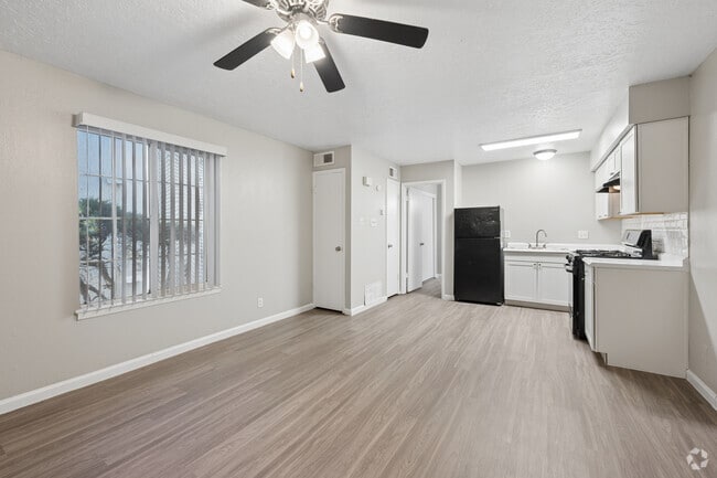 Studio - 366SF - Living Room and Kitchen - Rock Creek